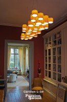 ceiling lights in maple wood